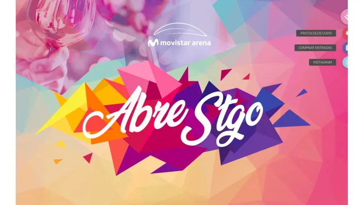 Abre Santiago iba a contar con la presencia de destacados artistas nacionales en las terrazas del Movistar Arena.