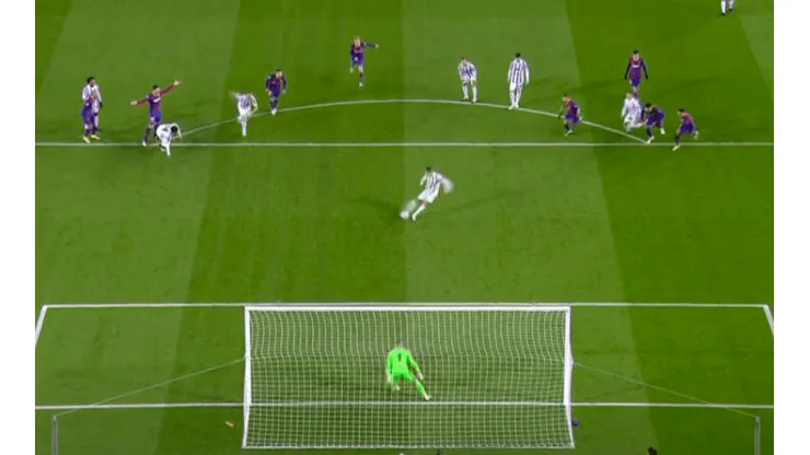 Cristiano Ronaldo puso el 0-3 de la Juve ante el Barça