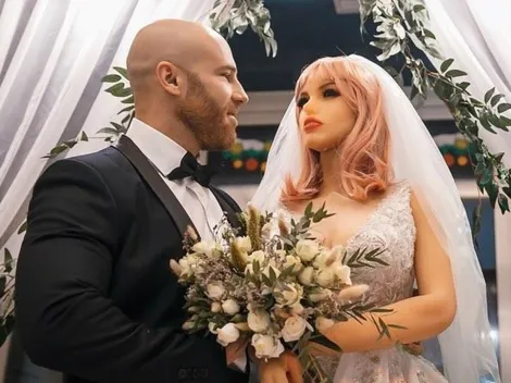 Video: Fisicoculturista de Kazajistán se casa con muñeca inflable