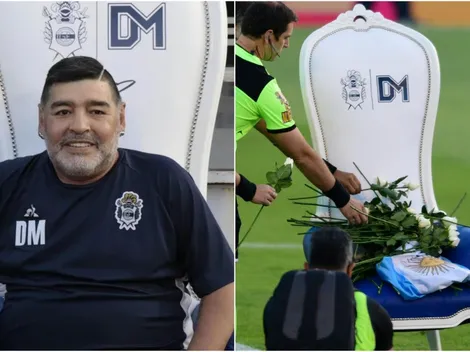 Flores en el sillón de Diego: Gimnasia clasifica y recuerda al 10