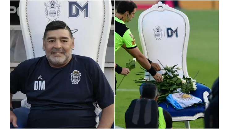 El sillón de Diego, el último lugar donde fue feliz, se llenó de flores en su honor.