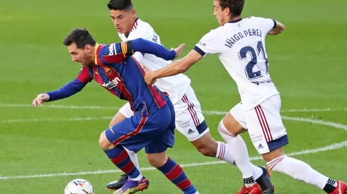 Lionel Messi en la actual temporada con el Barcelona