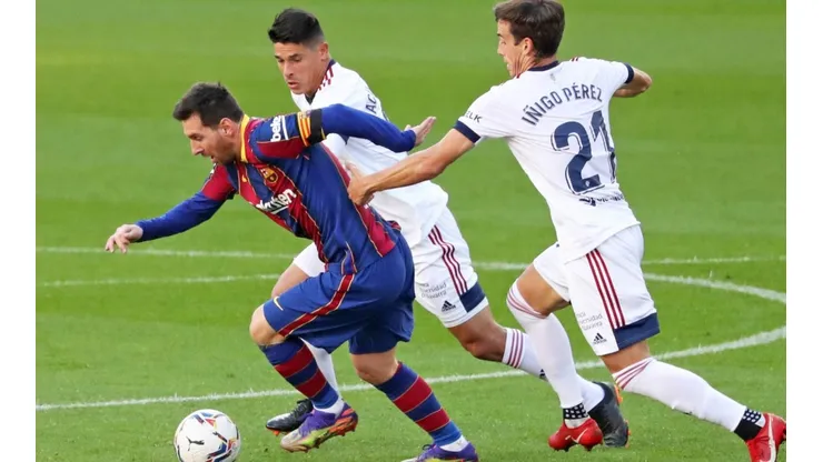 Lionel Messi en la actual temporada con el Barcelona