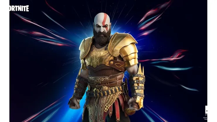 Kratos con armadura dorada para jugadores de PS5