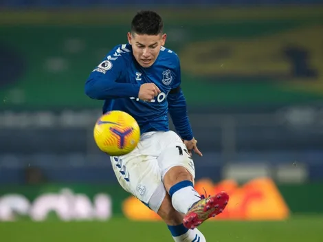 Everton empata ante Burnley con un opaco James Rodríguez