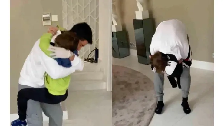 Suárez sorprendió a sus hijos tras superar el Covid-19
