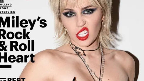 Miley Cyrus es la dueña absoluta de la actual portada de la revista Rolling Stone.
