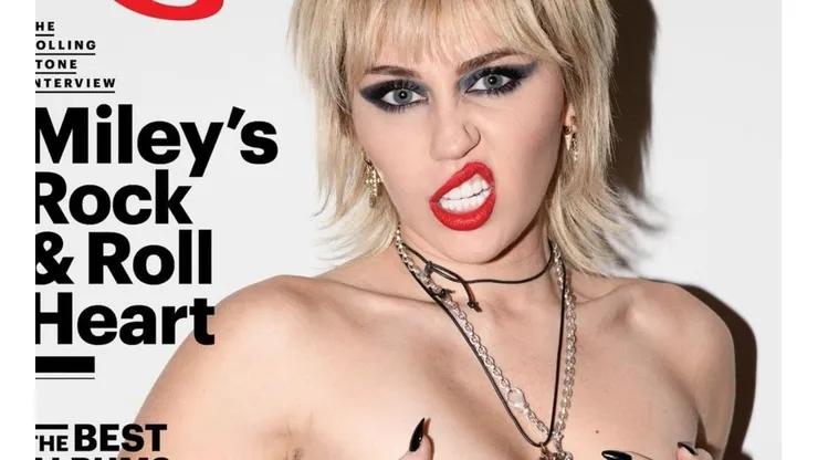 Miley Cyrus es la dueña absoluta de la actual portada de la revista Rolling Stone.