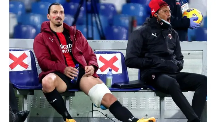 A pesar de sufrir una lesión hace unos dias el goleador Zlatan Ibrahimovic hace todos los esfuerzos para jugar ante Sampdoria