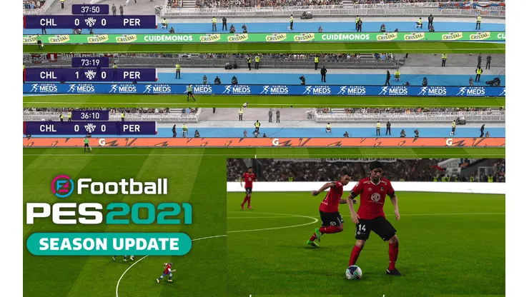 Los estáticos del Estadio Nacional con publicidad de la U en PES 2021