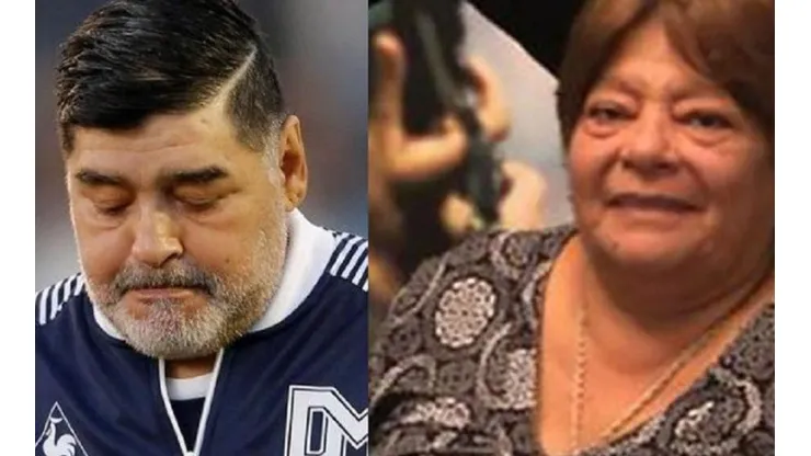 Diego Maradona y su hermana Ana