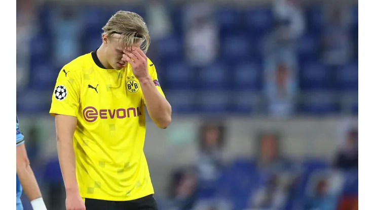 Haaland se lesionó en la previa del choque ante Lazio