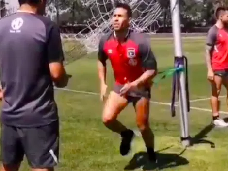 Video: Valdivia vive su primera práctica en Colo Colo