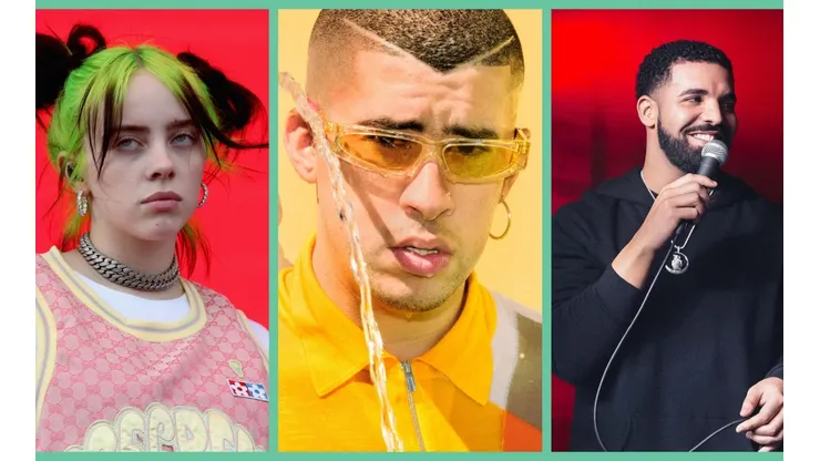 Billie Eilish, Bad Bunny y Drake brillan entre lo más escuchado de Spotify en 2020.
