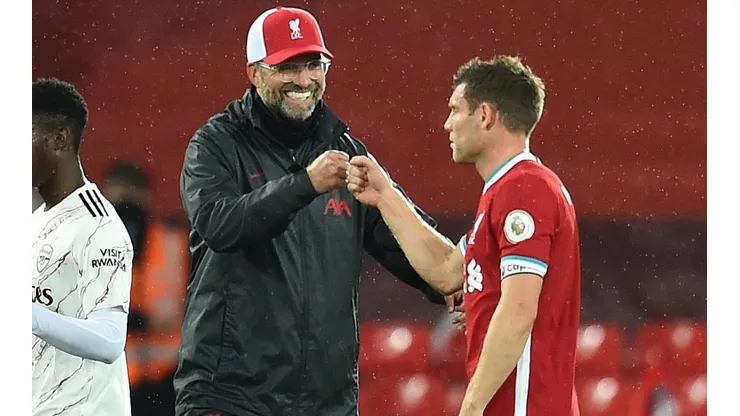 Klopp y Diogo Jota en el Liverpool.
