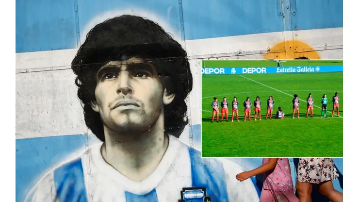 La jugadora del Viajes Interrías FF no quiso homenajear al Diego.