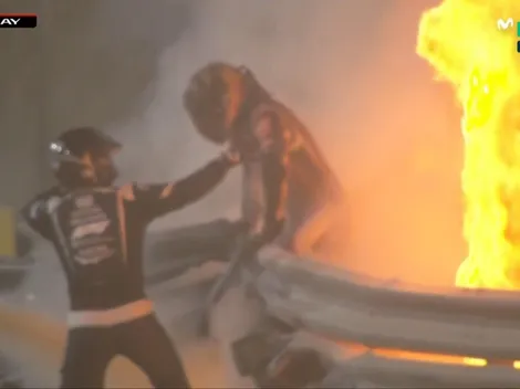 Grosjean se salva de milagro tras brutal accidente en la F1