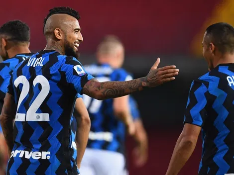 Formación: Alexis y Vidal son titulares ante Sassuolo