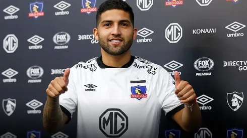 Ignacio Jara en su presentación en Colo Colo.