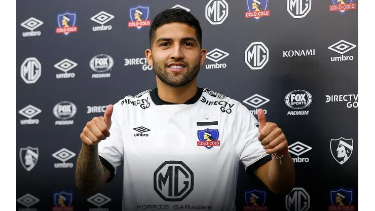 Ignacio Jara en su presentación en Colo Colo.