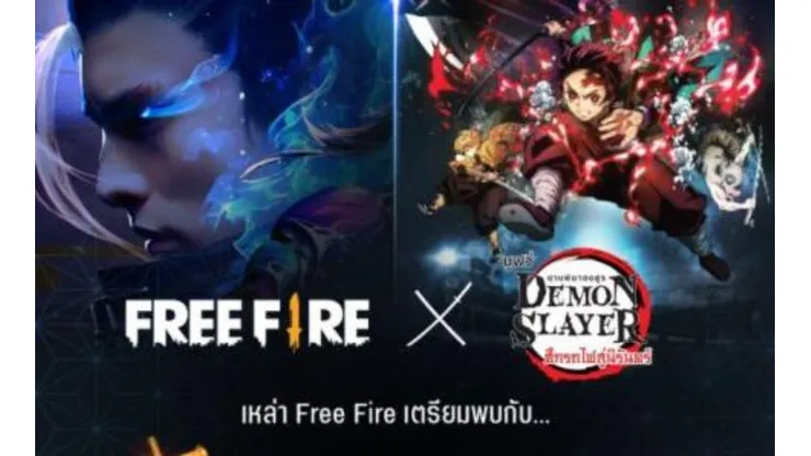 Colaboración de Free Fire con Kimetsu no Yaiba