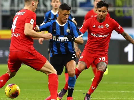 Duelo de chilenos animará los octavos de la Copa Italia: Inter vs Fiorentina