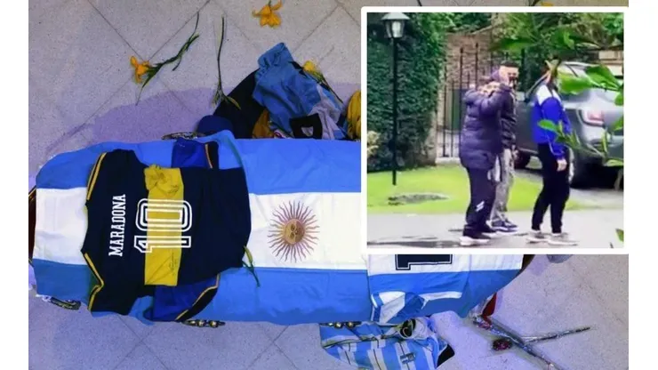 El Diego salió caminando de su casa pocos días antes de morir.