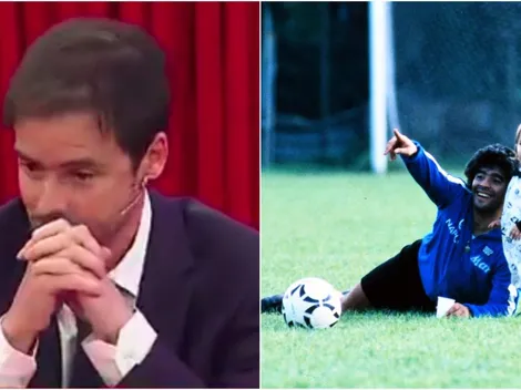 Mariano Closs llora al ver a Maradona con Dalma y Gianinna