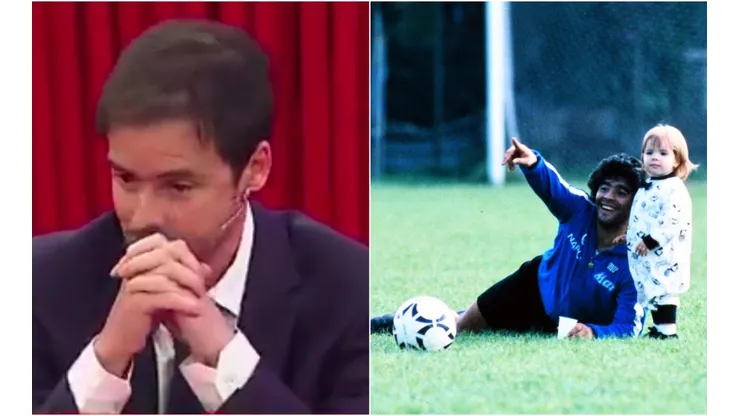 Mariano Closs se quebró al ver las imágenes de Maradona con sus hijas.
