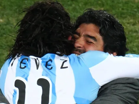 Tévez despide a Maradona: "Te amo, rey de reyes"