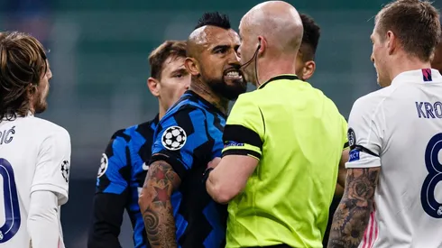 Vidal fue expulsado ante el Real Madrid