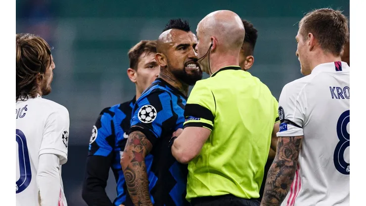 Vidal fue expulsado ante el Real Madrid