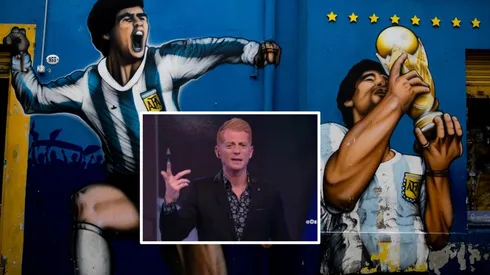 El colorado se quebró en una editorial dedicada al Diego.