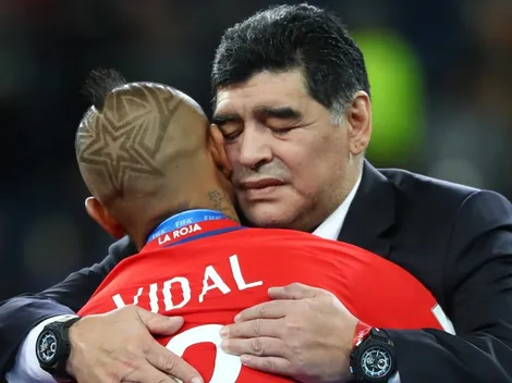 Vidal llora a Maradona: "¡Descansa en paz, Diego!"