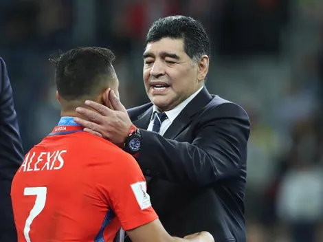 Alexis Sánchez: "Diego, seguirás siendo la mano de Dios"