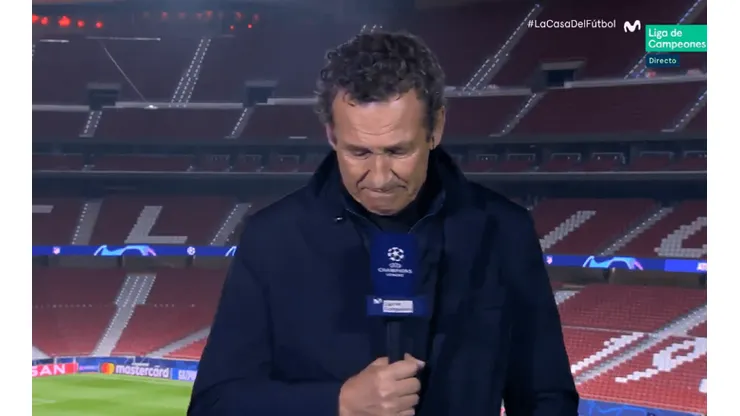 Jorge Valdano se quebró en pantalla por la muerte de Diego Maradona.