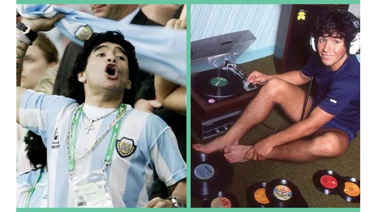 Diego Maradona sin duda disfrutaba de la música.