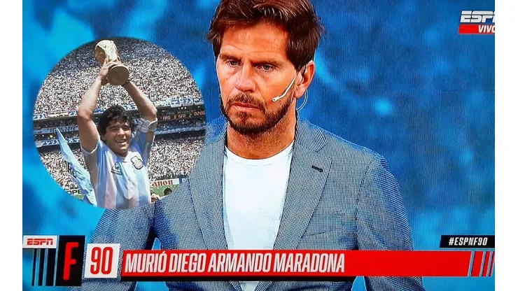 Sebastián Vignolo, golpeado y en shock por la muerte de Diego Maradona.