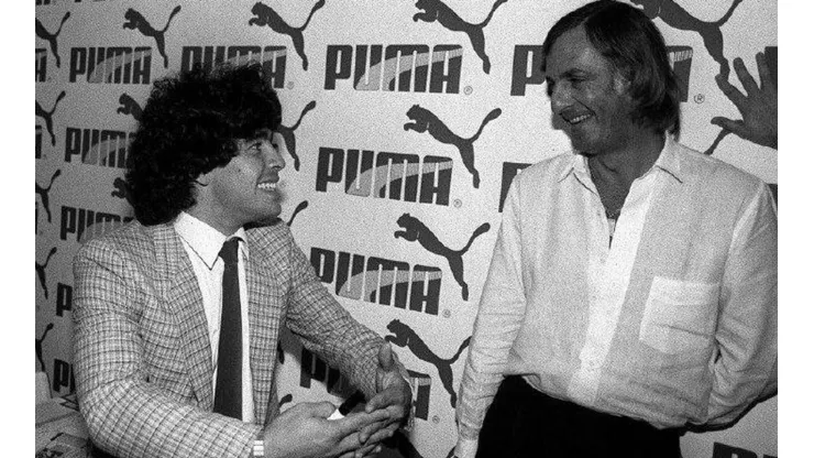 Diego Maradona con César Luis Menotti