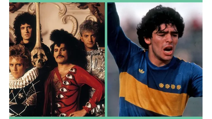 Queen conoció a Maradona en persona en el año 1981.