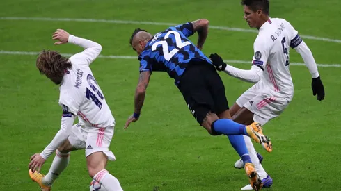 El minuto polémico de Vidal en el Inter-Real Madrid por Champions League.