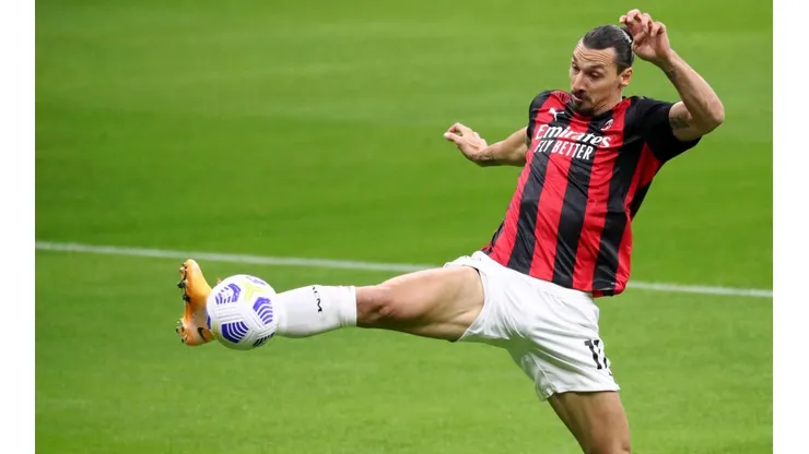 Zlatan Ibrahimovic con la camiseta del AC Milan