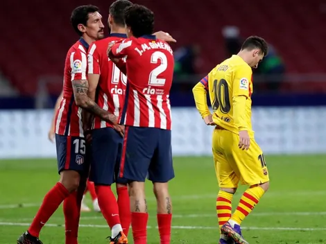 Simeone rompe la mala racha: Atlético supera al Barcelona de Messi