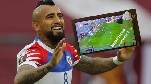 Arturo Vidal festejó el triunfo de Colo Colo contra Audax.