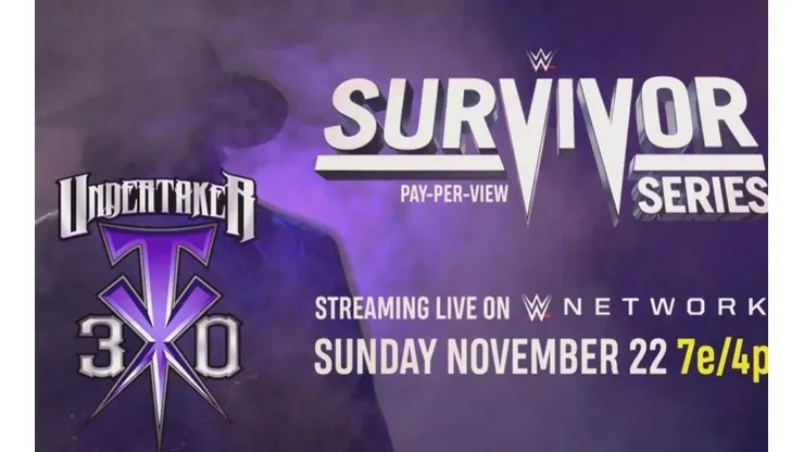 Survivor Series celebra los 30 años de la leyenda, el Undertaker.