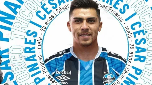 César Pinares vivirá su cuarta experiencia en el exterior con la camiseta de Gremio de Porto Alegre