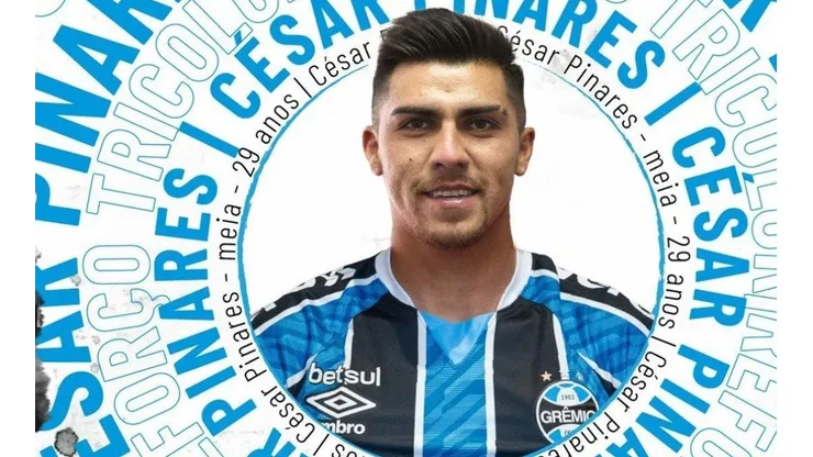César Pinares vivirá su cuarta experiencia en el exterior con la camiseta de Gremio de Porto Alegre
