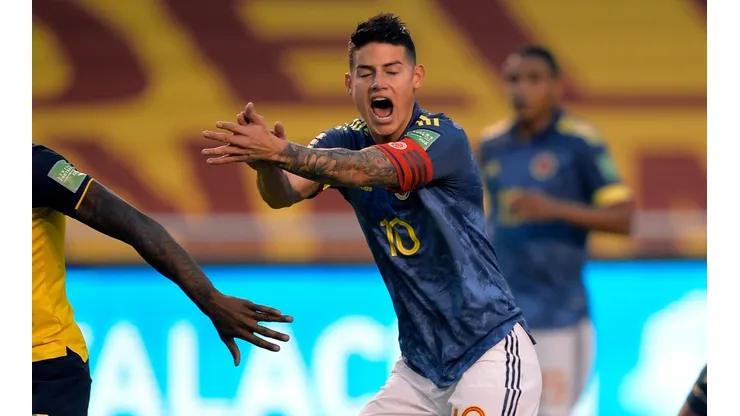 James Rodríguez naufragó junto a la selección colombiana en la visita a ecuador por Eliminatorias Qatar 2022