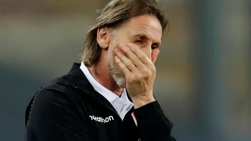 Ricardo Gareca entrenador de Perú ante Argentina en Lima