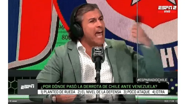 Fernando Solabarrieta se enojó en serio con los contertulios de ESPN Radio. Nadie andaba de buen humor tras la derrota con Venezuela